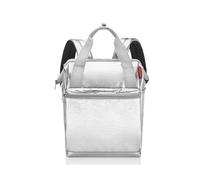 reisenthel allrounder R silver crackle - Rucksack und Tragetasche in einem - Mit Stecklasche für Reisetrolleys