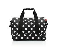 reisenthel Allrounder Trolley Vielseitige Reisetasche auf Rollen für Reisen, Arbeit oder Freizeit 2-stufiger Teleskopgriff, 2 leichtgängige Rollen, Couleur:Frame dots White