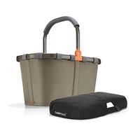 reisenthel Angebot Einkaufskorb carrybag Plus passendes Cover Sichtschutz Abdeckung (Frame Olive Green)