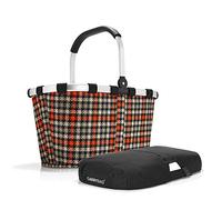 reisenthel Angebot Einkaufskorb carrybag Plus passendes Cover Sichtschutz Abdeckung (Glencheck red)