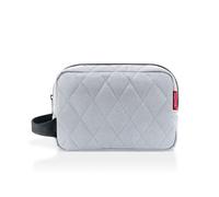 reisenthel cosmeticpouch M Rhombus Light Grey - Kulturbeutel für Kosmetik, Ladekabel und persönliche Gegenstände