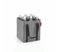 reisenthel bottlebag, für 9 Flaschen, Tragetasche, Flaschenkorb, Flaschentasche, Twist Silver, ZJ7052 - Polyester ZJ7052