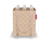 reisenthel bottlebag metallic dots coffee