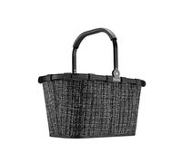 reisenthel carrybag boucle black - Stabiler Einkaufskorb mit viel Stauraum und praktischer Innentasche - Elegantes und wasserabweisendes Design