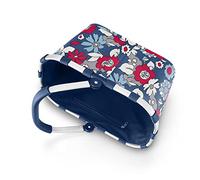 reisenthel carrybag Florist Indigo Stabiler Einkaufskorb mit viel Stauraum und praktischer Innentasche Elegantes und wasserabweisendes Design