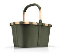Reisenthel Einkaufstasche Carrybag urban forest gold, Waldgrün, Textil, 22 L, 48x29x28 cm, großes Hauptfach, Freizeit, Koffer & Taschen, Einkaufstaschen
