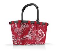 reisenthel carrybag frame bandana red Stabiler Einkaufskorb mit viel Stauraum und praktischer Innentasche Elegantes und wasserabweisendes Design