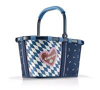 reisenthel carrybag frame Bavaria 6 blau - Stabiler Einkaufskorb mit viel Stauraum und praktischer Innentasche - Elegantes und wasserabweisendes Design