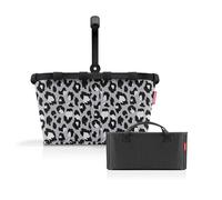 reisenthel Carrybag Frame Leo Nero + Organizer Black - Funktionaler Taschen-Organizer: Für noch mehr Ordnung in Ihrer reisenthel Einkaufskorb