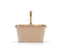 reisenthel carrybag frame metallic dots coffee