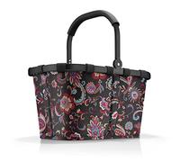 reisenthel carrybag frame paisley black - Stabiler Einkaufskorb mit viel Stauraum und praktischer Innentasche - Elegantes und wasserabweisendes Design