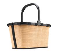 reisenthel carrybag frame raffia black 22 L - Einkaufskorb schwarz - schwarzer Henkel - raffia black 22 Liter Beige