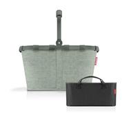 reisenthel Carrybag Frame Twist sage + Organizer Black- Funktionaler Taschen-Organizer: Für noch mehr Ordnung in Ihrer reisenthel Einkaufskorb