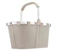 Einkaufskorb carrybag by reisenthel - stylischer Shopping Korb im Fischgrätenmuster - herringbone sand M beige