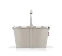 reisenthel carrybag Herringbone Sand - Stabiler Einkaufskorb mit viel Stauraum und praktischer Innentasche - Elegantes und wasserabweisendes Design