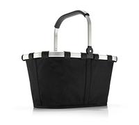 reisenthel carrybag in Schwarz - Stabiler Einkaufskorb mit viel Stauraum und praktischer Innentasche - Elegantes und wasserabweisendes Design