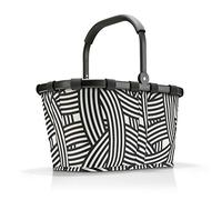 reisenthel carrybag in Zebra - Stabiler Einkaufskorb mit viel Stauraum und praktischer Innentasche - Elegantes und wasserabweisendes Design
