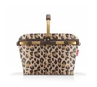 reisenthel carrybag iso Frame Leo Macchiato - Stabiler Einkaufskorb mit Kühlfunktion - Elegantes und wasserabweisendes Design mit verschließbarem Deckel