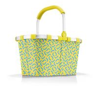 reisenthel carrybag signature lemon - Stabiler Einkaufskorb mit viel Stauraum und praktischer Innentasche - Elegantes und wasserabweisendes Design