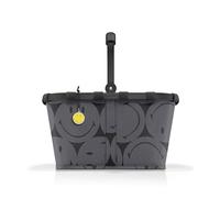 reisenthel carrybag smiley grey - Stabiler Einkaufskorb mit viel Stauraum und praktischer Innentasche - Elegantes und wasserabweisendes Design