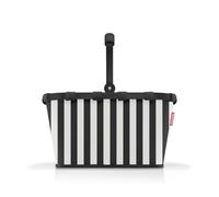 reisenthel carrybag summerstripes black - Stabiler Einkaufskorb mit viel Stauraum und praktischer Innentasche - Elegantes und wasserabweisendes Design
