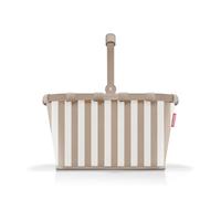 reisenthel carrybag summerstripes coffee - Stabiler Einkaufskorb mit viel Stauraum und praktischer Innentasche - Elegantes und wasserabweisendes Design