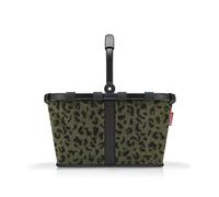 reisenthel carrybag teddy leo olive - Stabiler Einkaufskorb mit viel Stauraum und praktischer Innentasche - Elegantes und wasserabweisendes Design