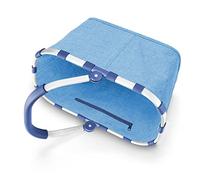 reisenthel carrybag twist azure- Stabiler Einkaufskorb mit viel Stauraum und praktischer Innentasche - Elegantes und wasserabweisendes Design
