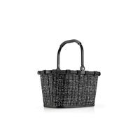 reisenthel carrybag XS bouclé Black - Stabiler Einkaufskorb mit praktischer Innentasche - Elegantes und wasserabweisendes Design