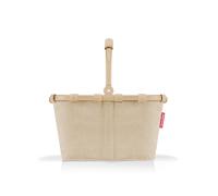reisenthel carrybag XS frame cord sand - Stabiler Einkaufskorb mit praktischer Innentasche - Elegantes und wasserabweisendes Design