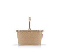 reisenthel carrybag XS frame rhombus ginger - Stabiler Einkaufskorb mit praktischer Innentasche - Elegantes und wasserabweisendes Design
