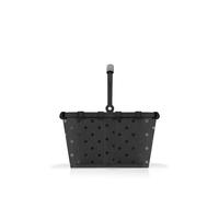 reisenthel carrybag XS Glossy dots Black - Kleiner Stabiler Korb im XS Format Kleiner Variante der Einkaufsikone praktische Innentasche - Elegantes, wasserabweisendes Design