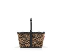 reisenthel carrybag XS in leo fake fur - Stabiler Einkaufskorb mit praktischer Innentasche - Elegantes und wasserabweisendes Design
