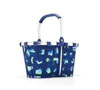 reisenthel carrybag XS kids - Stabiler Einkaufskorb XS im Kids Design mit praktischer Innentasche und refelktierendem Streifen - Namensschild auf der Innenseite - wasserabweisendes Design blue