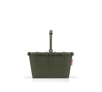 reisenthel carrybag XS kleiner Einkaufskorb 5 l cord dark matcha | Innentasche mit Reißverschluss, ummantelter Klappgriff, Standfüße, bis 8 kg belastbar