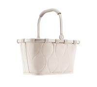 reisenthel carrybag XS puffer stone - Stabiler Einkaufskorb mit praktischer Innentasche - Elegantes und wasserabweisendes Design