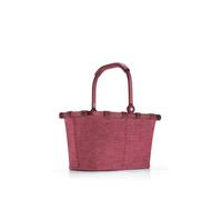 reisenthel carrybag XS twist maroon - Stabiler Einkaufskorb mit praktischer Innentasche - Elegantes und wasserabweisendes Design