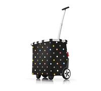 reisenthel carrycruiser dots - Tragbarer Einkaufstrolley mit stabilem Aluminiumrahmen, Schultergurt und herausnehmbarer Netz-Innentasche - Aus wasserabweisendem Material
