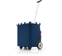 reisenthel carrycruiser in Dunkelblau - Tragbarer Einkaufstrolley mit stabilem Aluminiumrahmen, Schultergurt und herausnehmbarer Netz-Innentasche - Aus wasserabweisendem Material