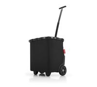 reisenthel carrycruiser in Schwarz - Tragbarer Einkaufstrolley mit stabilem Aluminiumrahmen, Schultergurt und herausnehmbarer Netz-Innentasche - Aus wasserabweisendem Material