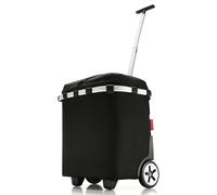 reisenthel carrycruiser iso in Schwarz - Tragbarer und verschließbarer Einkaufstrolley mit Kühlfunktion, stabilem Aluminiumrahmen, Schultergurt und herausnehmbarer Netz-Innentasche