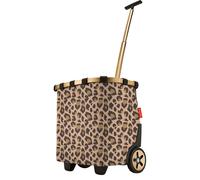 Reisenthel Carrycruiser Leo Macchiato - braun, beige - Einkaufstrolley 2 Räder - Teleskopstange - leo macchiato L Braun/Gold