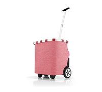 reisenthel carrycruiser Twist Berry - Tragbarer Einkaufstrolley mit stabilem Aluminiumrahmen, Schultergurt und herausnehmbarer Netz-Innentasche - Aus wasserabweisendem Material