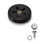 reisenthel carrycruiserrad Ersatzrad Carrycruiser Ersatzteil Einkaufstrolley 1 Stück farblich (Black/Black + reparaturset)