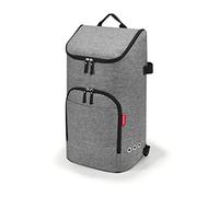reisenthel citycruiser bag inTwist Silber- Praktische Einkaufstasche mit mehreren großen Fächern - Mit dem citycruiser rack als Trolley verwendbar