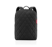 reisenthel classic backpack M rhombus black - durchdachter Rucksack, modernes Design mit Netzrücken - rechteckiger Boden für Stabilität, Couleur:rhombus black