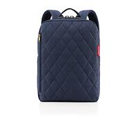 Reisenthel Rucksack Classic M 13 l – Rhombus, Netzrücken, rechteckiger Boden, Midnight Gold