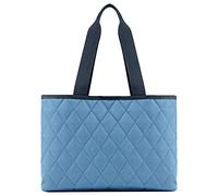 reisenthel classic shopper L rhombus blue Geräumige Shopping Bag und edle Handtasche in einem Aus wasserabweisendem Material