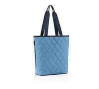 reisenthel classic shopper M rhombus blue - Geräumige Shopping Bag und edle Handtasche in einem - Aus wasserabweisendem Material