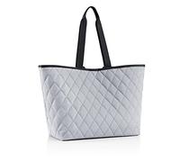 reisenthel® classic shopper XL rhombus light grey (Einkaufstasche, schwarz)